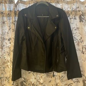 Faux leather jacket